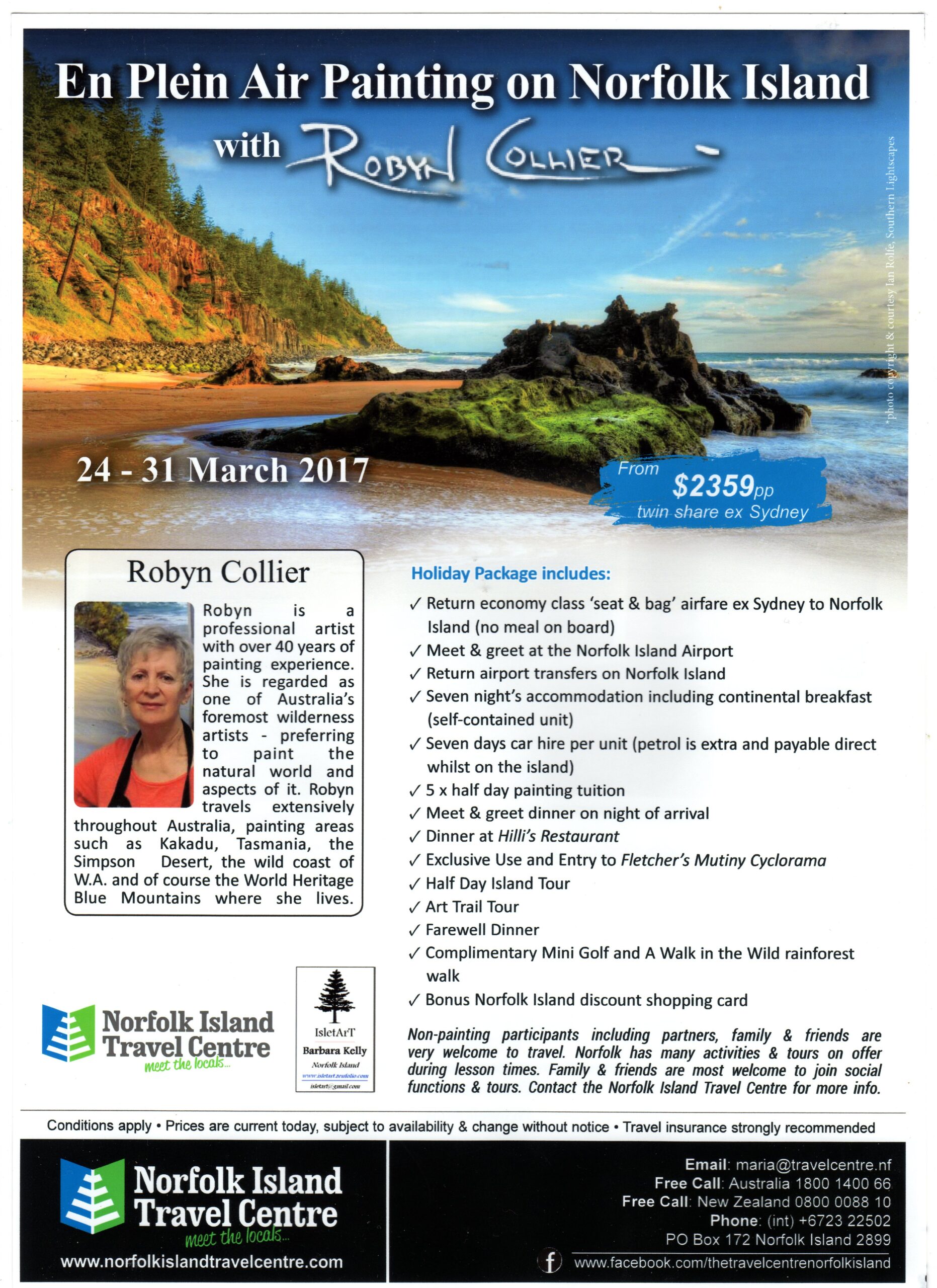 PAINTING THE SEASCAPES OF NORFOLK ISLAND