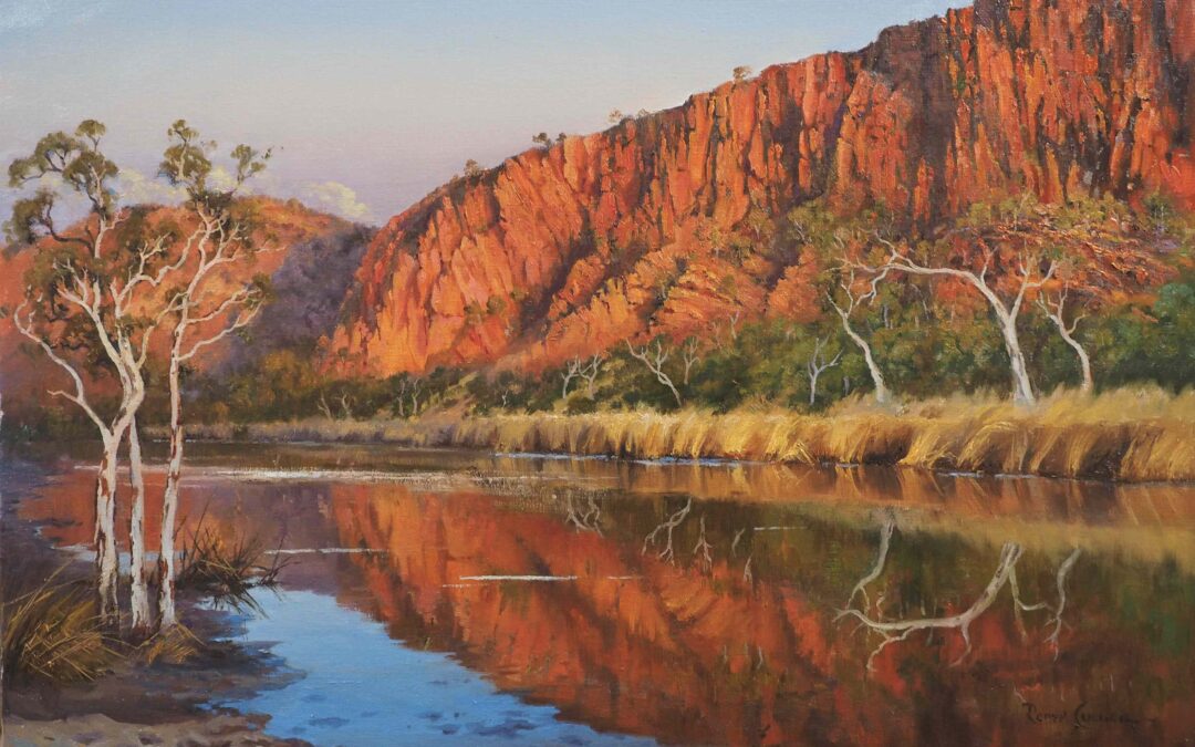 SUNRISE ON THE GLEN HELEN ESCARPMENT